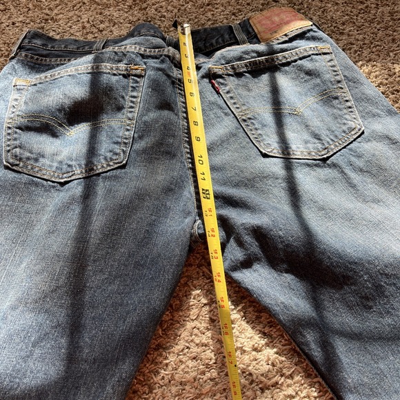 Levi's 559 Relaxed Straight Leg Men's Blue Denim Jeans 38x32 Blue Cotton - Picture 7 of 9